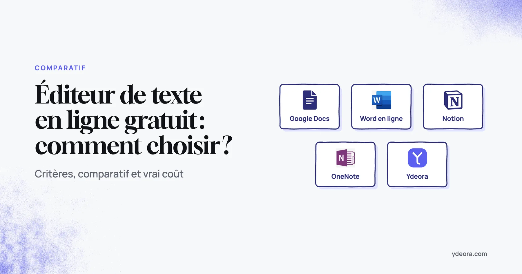 Comparatif des éditeurs de texte en ligne gratuits sur ordinateur et téléphone